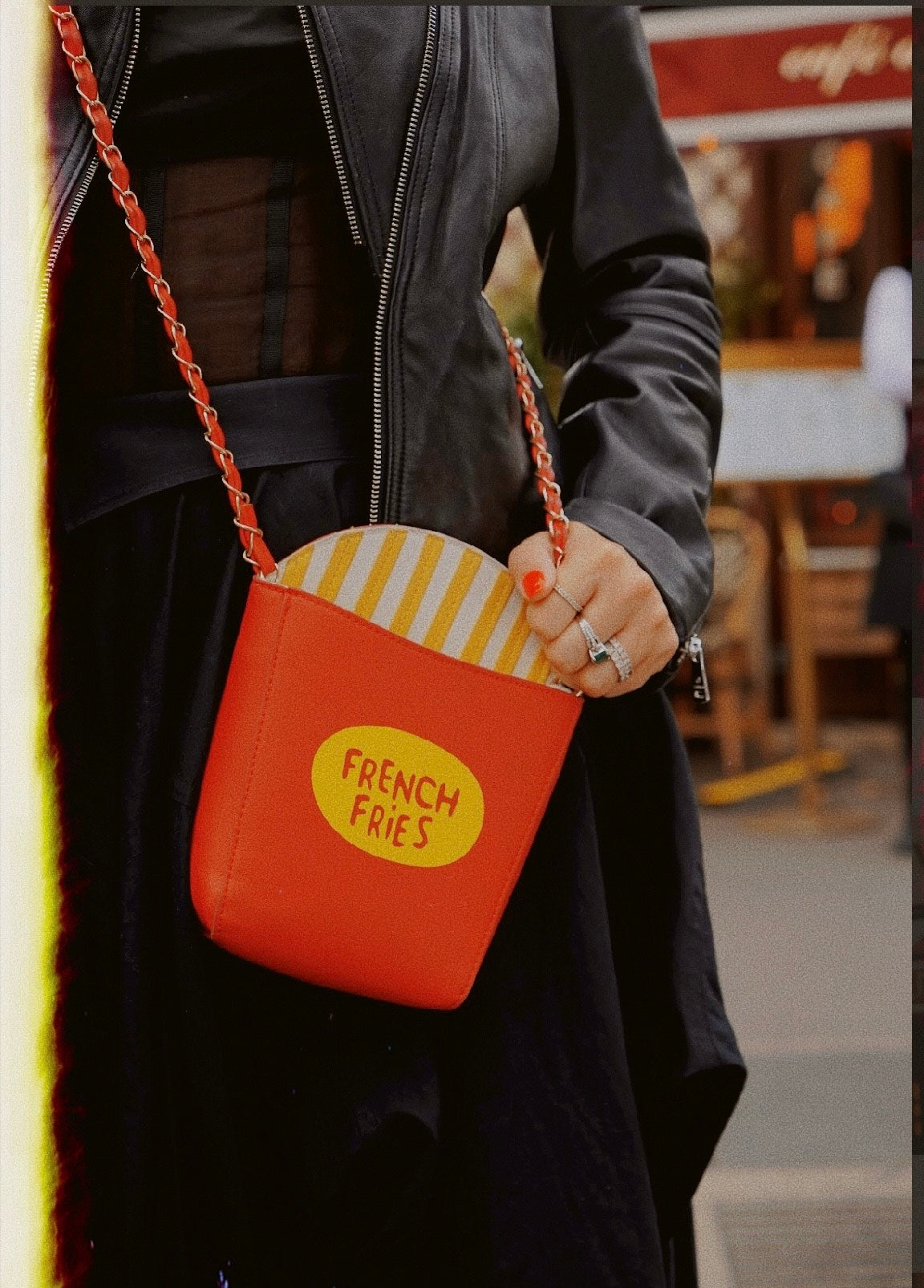 French Fries Crossbody Bag - Red & Yellow