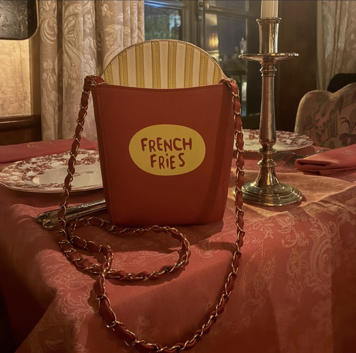 French Fries Crossbody Bag - Red & Yellow