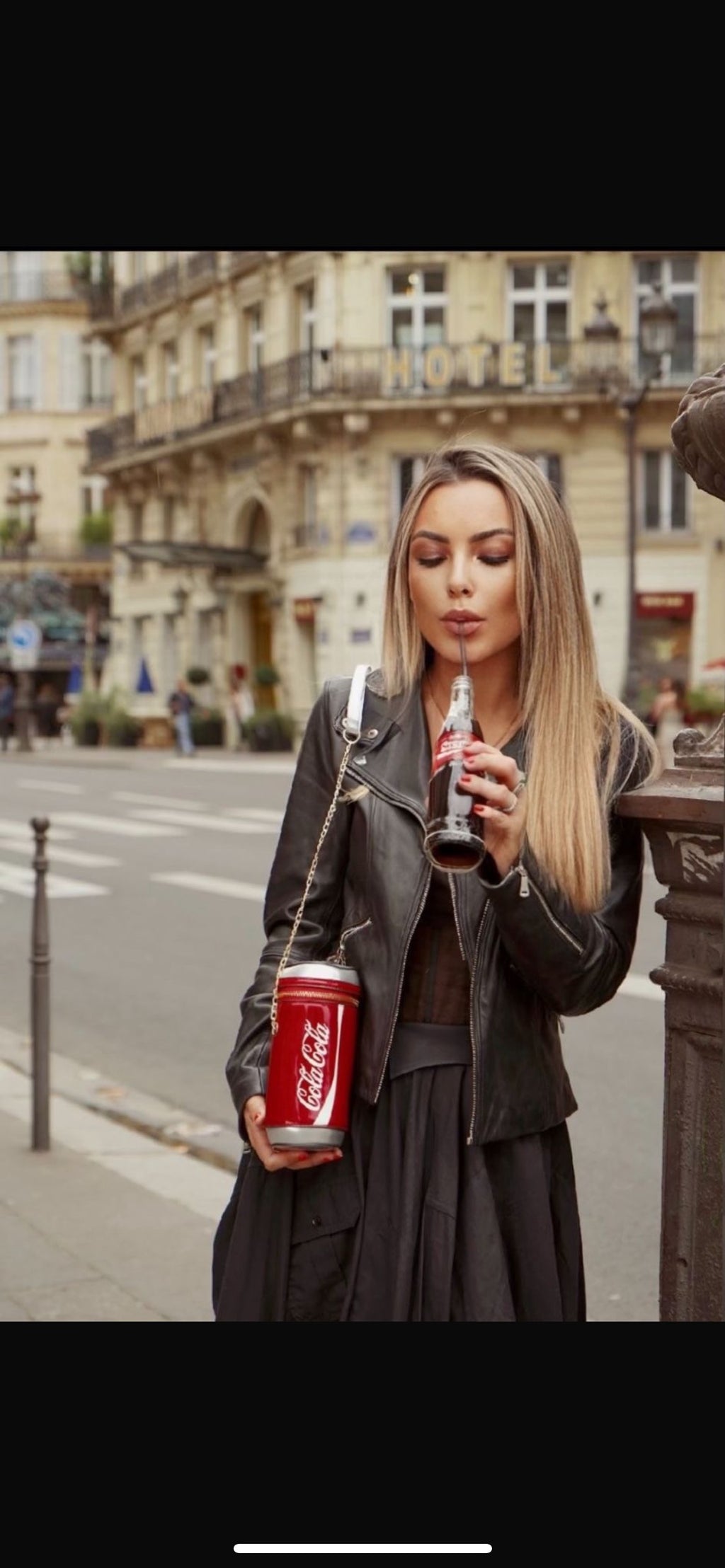 Vintage Cola Can Crossbody Bag - Red
