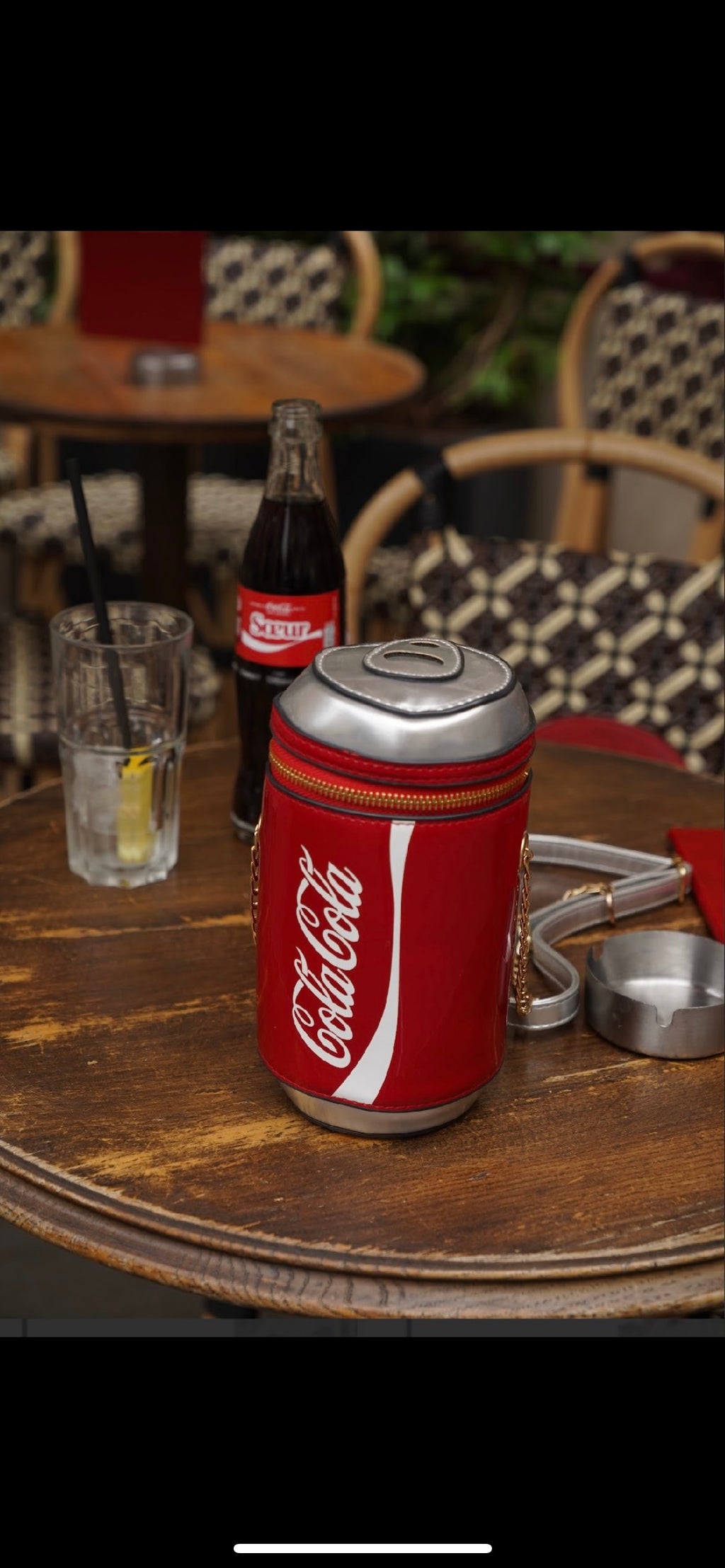 Vintage Cola Can Crossbody Bag - Red