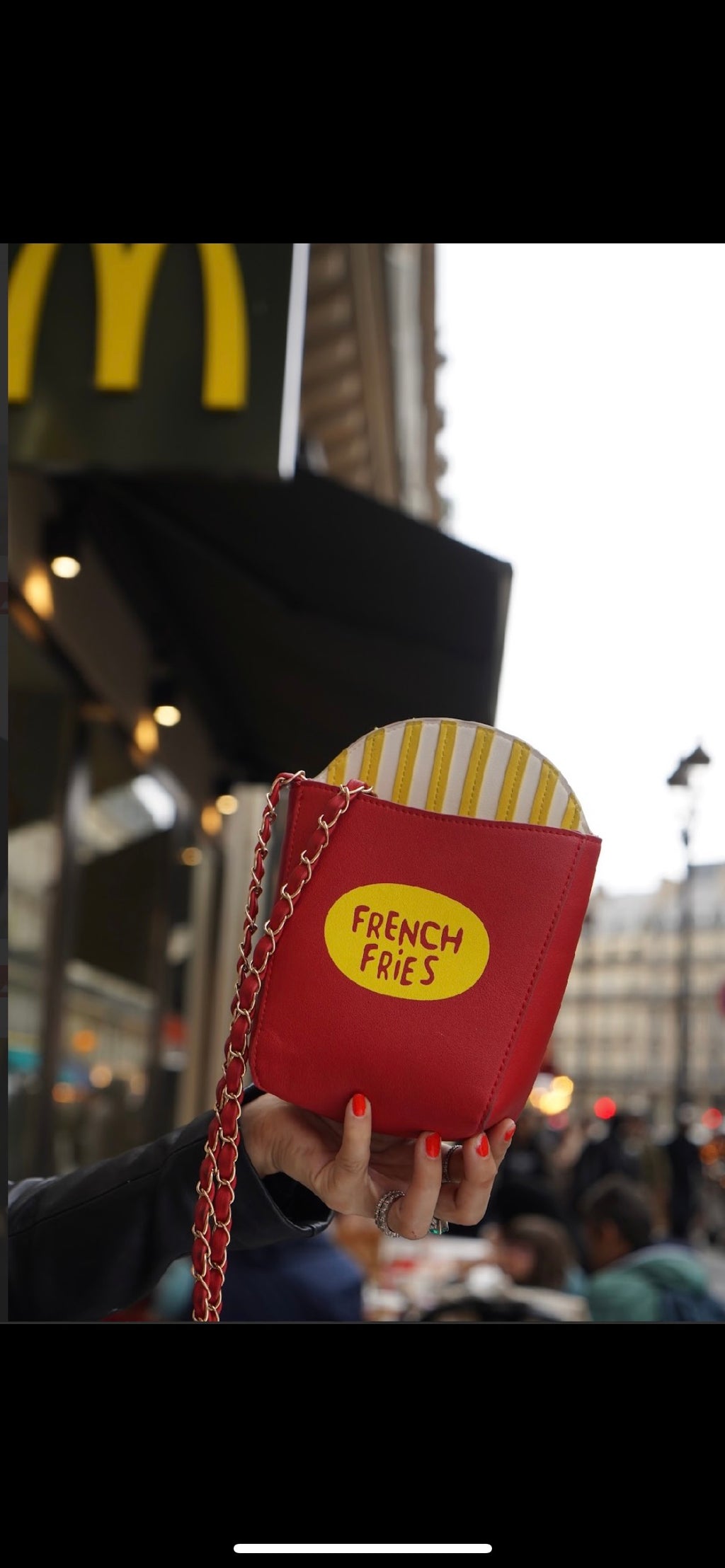 French Fries Crossbody Bag - Red & Yellow